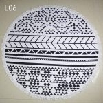 100% cotton round beach towels