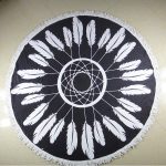 100% cotton round beach towels