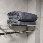 Reactive dyed luxury & absorbent bath towels grey