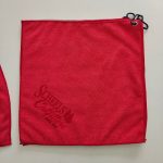 microfiber towel with laser etched logo