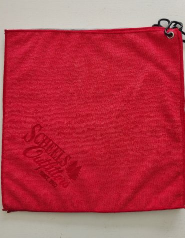 microfiber towel with laser etched logo