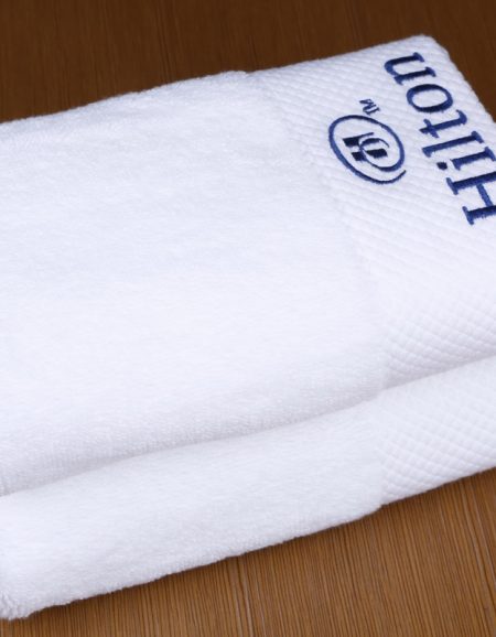 100% cotton commercial hand towels with embroidery