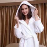 100% cotton hotel bathrobe
