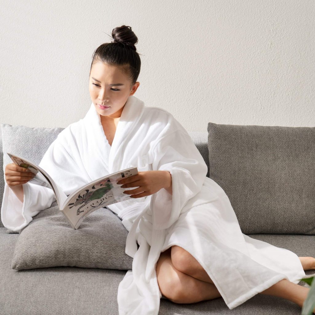 terry velour bathrobe