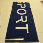 custom gym towels with zippered pocket